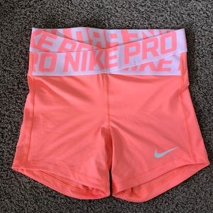 Nike pro spandex shorts